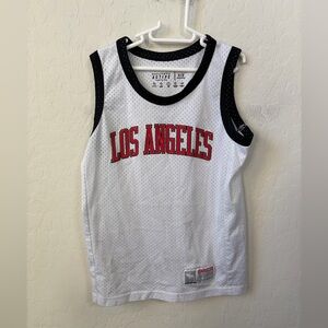 Abercrombie Kids White and Black Tank Top